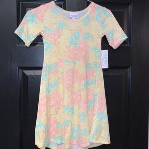 Girls Lularoe Adeline Dress size  8 New with tags